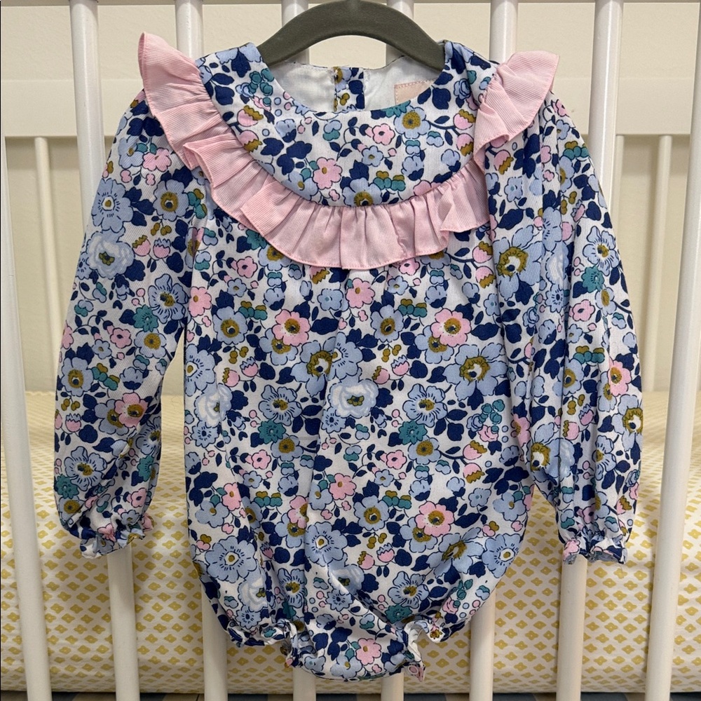 Floral Ruffle Kids One Piece